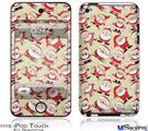 iPod Touch 4G Decal Style Vinyl Skin - Lots of Santas