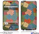 iPod Touch 4G Decal Style Vinyl Skin - Flowers Pattern 01
