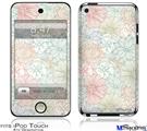 iPod Touch 4G Decal Style Vinyl Skin - Flowers Pattern 02