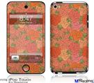 iPod Touch 4G Decal Style Vinyl Skin - Flowers Pattern Roses 06