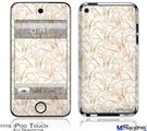 iPod Touch 4G Decal Style Vinyl Skin - Flowers Pattern 17
