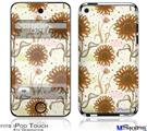 iPod Touch 4G Decal Style Vinyl Skin - Flowers Pattern 19