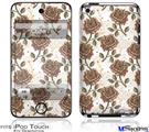 iPod Touch 4G Decal Style Vinyl Skin - Flowers Pattern Roses 20