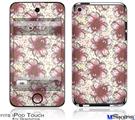 iPod Touch 4G Decal Style Vinyl Skin - Flowers Pattern 23