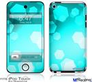 iPod Touch 4G Decal Style Vinyl Skin - Bokeh Hex Neon Teal