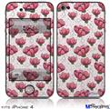 iPhone 4 Decal Style Vinyl Skin - Flowers Pattern 16 (DOES NOT fit newer iPhone 4S)