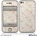 iPhone 4 Decal Style Vinyl Skin - Flowers Pattern 17 (DOES NOT fit newer iPhone 4S)