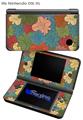 Flowers Pattern 01 - Decal Style Skin fits Nintendo DSi XL (DSi SOLD SEPARATELY)