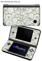 Flowers Pattern 05 - Decal Style Skin fits Nintendo DSi XL (DSi SOLD SEPARATELY)