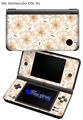 Flowers Pattern 15 - Decal Style Skin fits Nintendo DSi XL (DSi SOLD SEPARATELY)