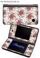 Flowers Pattern 23 - Decal Style Skin fits Nintendo DSi XL (DSi SOLD SEPARATELY)