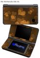 Bokeh Hearts Orange - Decal Style Skin fits Nintendo DSi XL (DSi SOLD SEPARATELY)