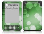Bokeh Hex Green - Decal Style Skin fits Amazon Kindle 3 Keyboard (with 6 inch display)