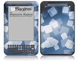 Bokeh Squared Blue - Decal Style Skin fits Amazon Kindle 3 Keyboard (with 6 inch display)