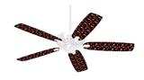Crabs and Shells Black - Ceiling Fan Skin Kit fits most 42 inch fans (FAN and BLADES SOLD SEPARATELY)