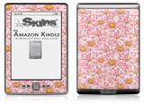 Flowers Pattern 12 - Decal Style Skin (fits 4th Gen Kindle with 6inch display and no keyboard)