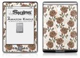 Flowers Pattern Roses 20 - Decal Style Skin (fits 4th Gen Kindle with 6inch display and no keyboard)