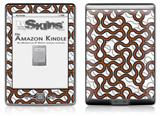Locknodes 01 Burnt Orange - Decal Style Skin (fits 4th Gen Kindle with 6inch display and no keyboard)