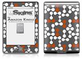 Locknodes 04 Burnt Orange - Decal Style Skin (fits 4th Gen Kindle with 6inch display and no keyboard)