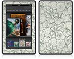 Amazon Kindle Fire (Original) Decal Style Skin - Flowers Pattern 05