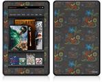 Amazon Kindle Fire (Original) Decal Style Skin - Flowers Pattern 07