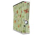 Birds Butterflies and Flowers Decal Style Skin for XBOX 360 Slim Vertical