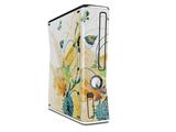 Water Butterflies Decal Style Skin for XBOX 360 Slim Vertical