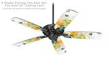 Water Butterflies - Ceiling Fan Skin Kit fits most 52 inch fans (FAN and BLADES SOLD SEPARATELY)