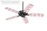 Flowers Pattern Roses 13 - Ceiling Fan Skin Kit fits most 52 inch fans (FAN and BLADES SOLD SEPARATELY)