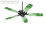 Bokeh Hex Green - Ceiling Fan Skin Kit fits most 52 inch fans (FAN and BLADES SOLD SEPARATELY)