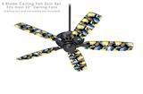 Tropical Fish 01 Black - Ceiling Fan Skin Kit fits most 52 inch fans (FAN and BLADES SOLD SEPARATELY)