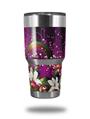 WraptorSkinz Skin Wrap compatible with RTIC 30oz ORIGINAL 2017 AND OLDER Tumblers Grungy Flower Bouquet (TUMBLER NOT INCLUDED)