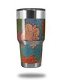 WraptorSkinz Skin Wrap compatible with RTIC 30oz ORIGINAL 2017 AND OLDER Tumblers Flowers Pattern 01 (TUMBLER NOT INCLUDED)