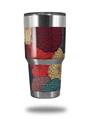 WraptorSkinz Skin Wrap compatible with RTIC 30oz ORIGINAL 2017 AND OLDER Tumblers Flowers Pattern 04 (TUMBLER NOT INCLUDED)