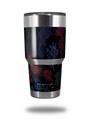 WraptorSkinz Skin Wrap compatible with RTIC 30oz ORIGINAL 2017 AND OLDER Tumblers Floating Coral Black (TUMBLER NOT INCLUDED)