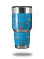 WraptorSkinz Skin Wrap compatible with RTIC 30oz ORIGINAL 2017 AND OLDER Tumblers Sea Shells 02 Blue Medium (TUMBLER NOT INCLUDED)