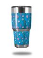 WraptorSkinz Skin Wrap compatible with RTIC 30oz ORIGINAL 2017 AND OLDER Tumblers Seahorses and Shells Blue Medium (TUMBLER NOT INCLUDED)