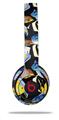 WraptorSkinz Skin Decal Wrap compatible with Beats Solo 2 and Solo 3 Wireless Headphones Tropical Fish 01 Black (HEADPHONES NOT INCLUDED)