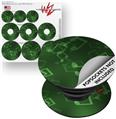 Decal Style Vinyl Skin Wrap 3 Pack for PopSockets Bokeh Music Green (POPSOCKET NOT INCLUDED)