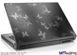Laptop Skin (Large) - Bokeh Butterflies Grey