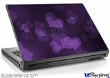Laptop Skin (Large) - Bokeh Hearts Purple