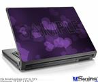 Laptop Skin (Small) - Bokeh Hearts Purple