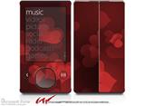 Bokeh Hearts Red - Decal Style skin fits Zune 80/120GB  (ZUNE SOLD SEPARATELY)