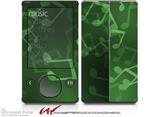 Bokeh Music Green - Decal Style skin fits Zune 80/120GB  (ZUNE SOLD SEPARATELY)