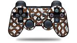 Sony PS3 Controller Decal Style Skin - Locknodes 01 Burnt Orange (CONTROLLER NOT INCLUDED)