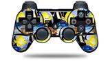 Sony PS3 Controller Decal Style Skin - Tropical Fish 01 Black (CONTROLLER NOT INCLUDED)