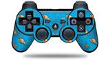 Sony PS3 Controller Decal Style Skin - Sea Shells 02 Blue Medium (CONTROLLER NOT INCLUDED)