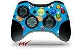 XBOX 360 Wireless Controller Decal Style Skin - Beach Party Umbrellas Blue Medium (CONTROLLER NOT INCLUDED)