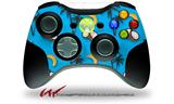 XBOX 360 Wireless Controller Decal Style Skin - Coconuts Palm Trees and Bananas Blue Medium (CONTROLLER NOT INCLUDED)