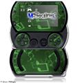 Bokeh Music Green - Decal Style Skins (fits Sony PSPgo)